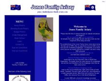 Tablet Screenshot of jones-family-aviary.com